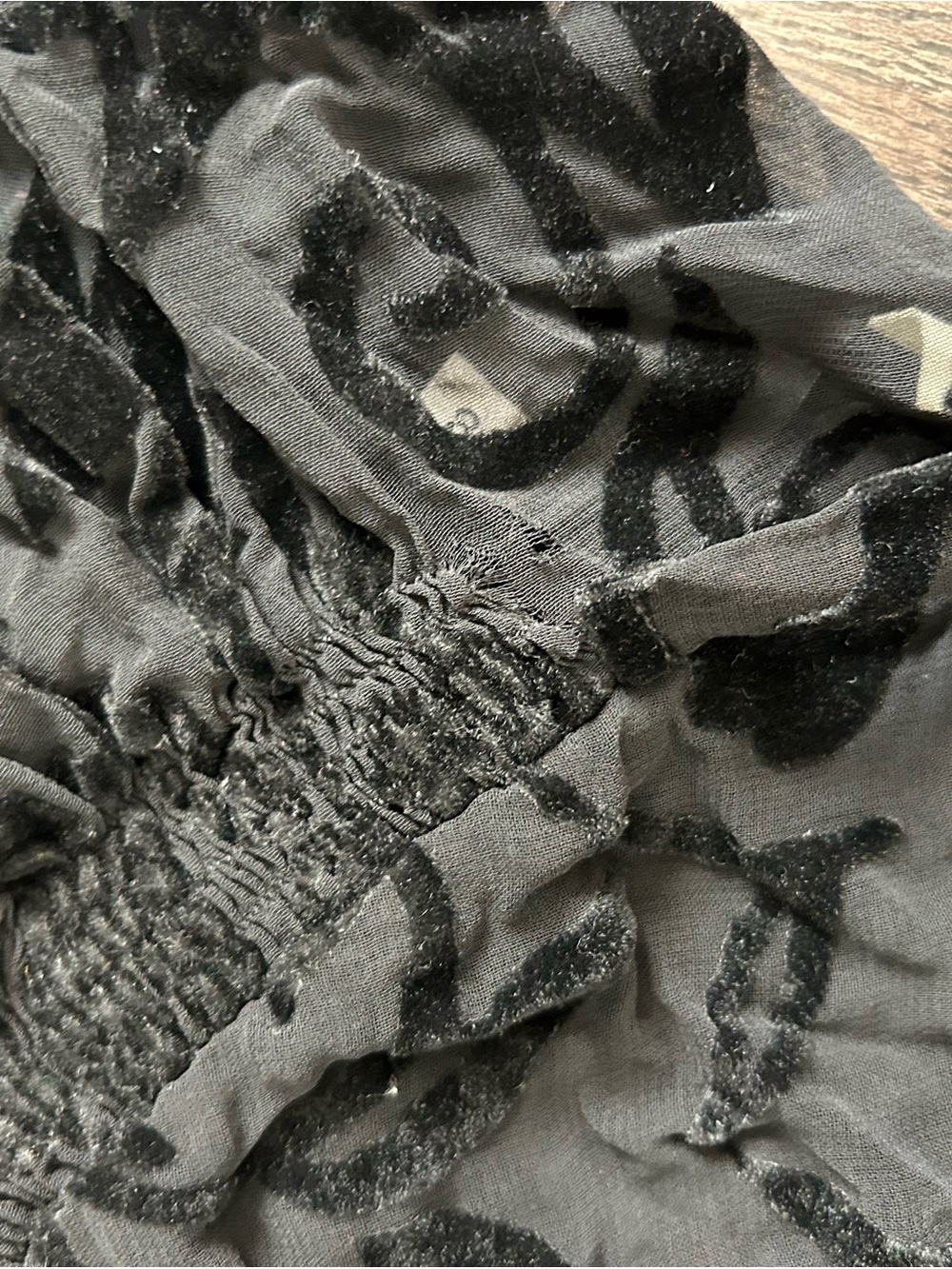 Anna Sui goth runway Floral Velvet Maxi Dress  8 - Picture 12 of 16